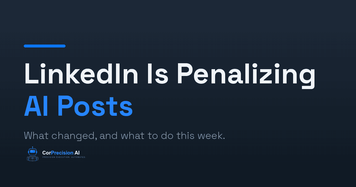 LinkedIn AI content penalty — what changes about posting