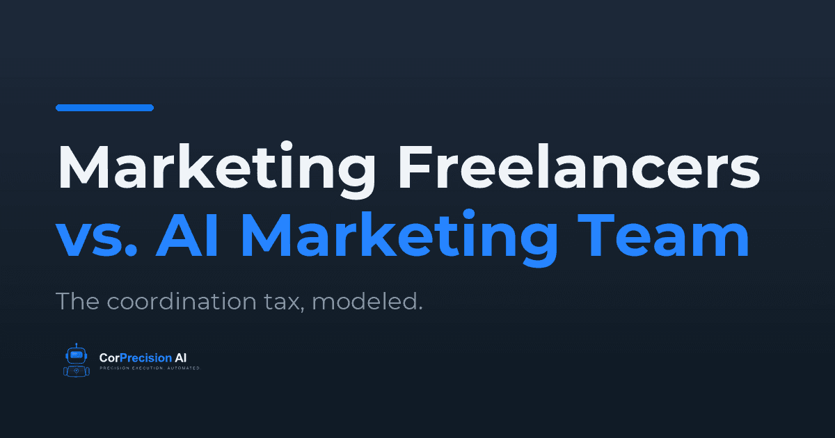 Marketing Freelancers vs. AI Marketing Team: Cost, Output, and the Coordination Tax