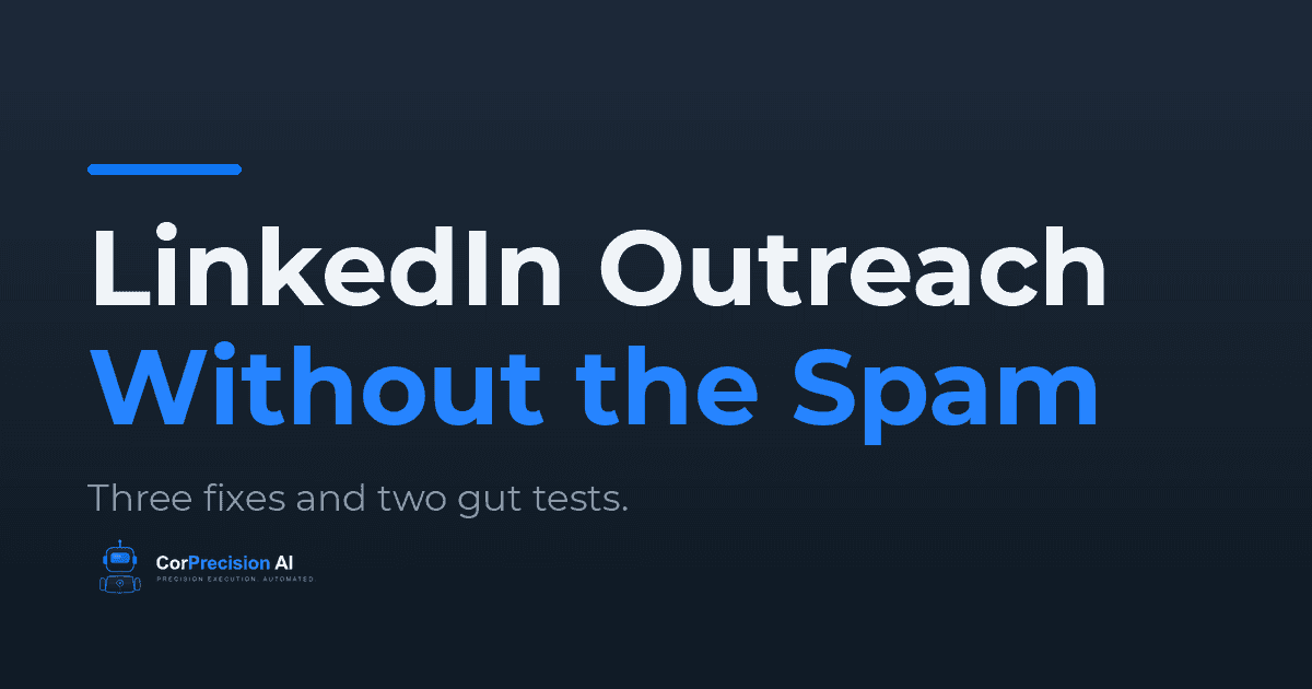 How to Write a LinkedIn Outreach Message That Does Not Feel Like Spam (And Why Most of Them Do)